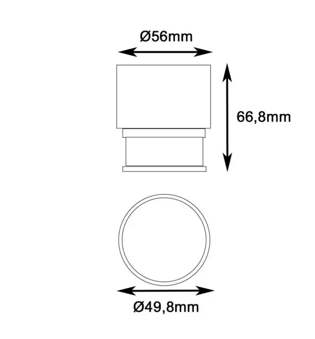 Aplique de techo basculante doble - Serie Oculus - GU10-MR16
